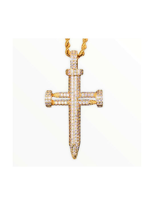 Women's Gold Plated Cross with Chain