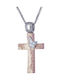 Women's Rose Gold Cross 14K