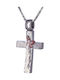 Women's White Gold Cross 14K