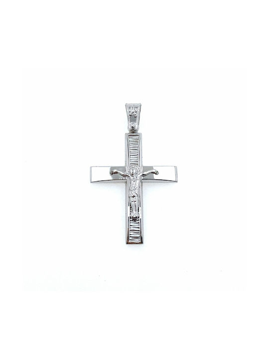 White Gold Cross 14K