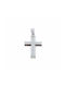 White Gold Cross 14K Xr479