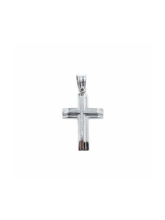 White Gold Cross 14K