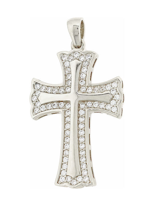 White Gold Cross 14K