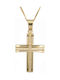 Men's Gold Cross 18K with Chain