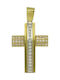 Damen Gold Kreuz 14K mit Kette