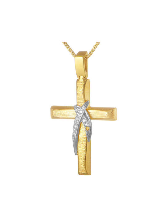 Gatsa Damen Gold Kreuz 14K