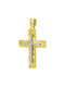 Gatsa Herren Gold Kreuz 14K