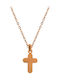 SOFI Cross from Rose Gold Plated Steel with Chain
