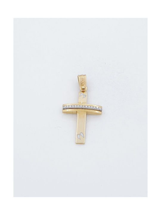 Kirkikosmima Damen Gold Kreuz 14K