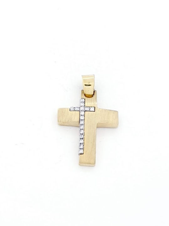 Damen Gold Kreuz 14K