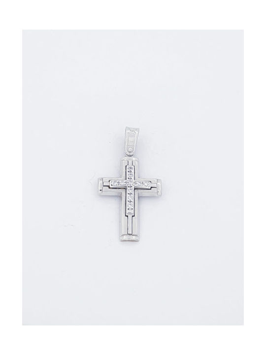 Kirkikosmima Damen Weißgold Kreuz 14K