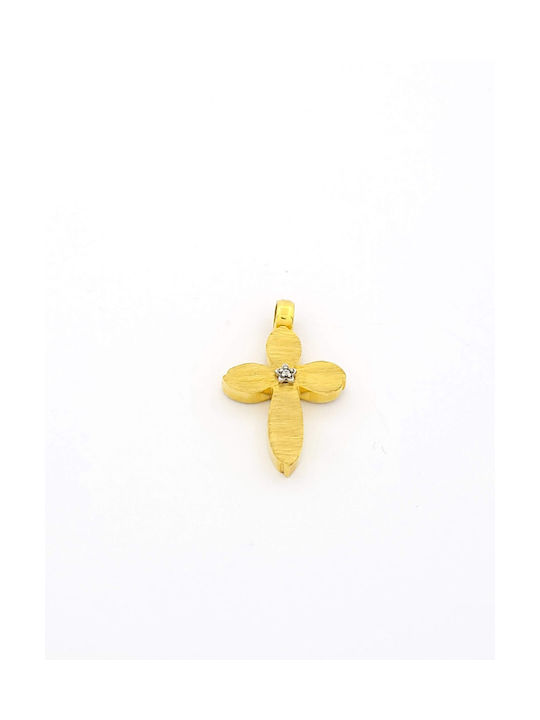 Kirkikosmima Damen Gold Kreuz 14K