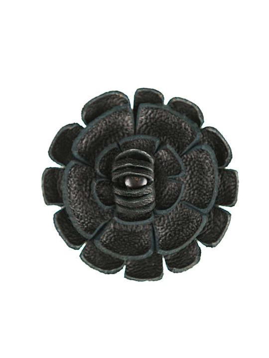 Mom & Dad Pin Flower Black