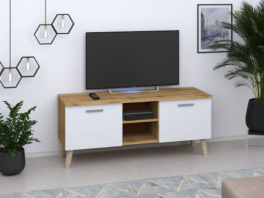 Beige TV Stand L120xD40xH47cm Beige TV Stand L120xD40xH47cm