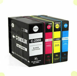 Kompatibles Mehrfarbiges Pack Canon CANON2500SET Kompatibles Mehrfarbiges Pack Canon CANON2500SET