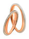 Fa Cad'oro Set de inele de logodnă Inele bicolor 14K cu Diamant
