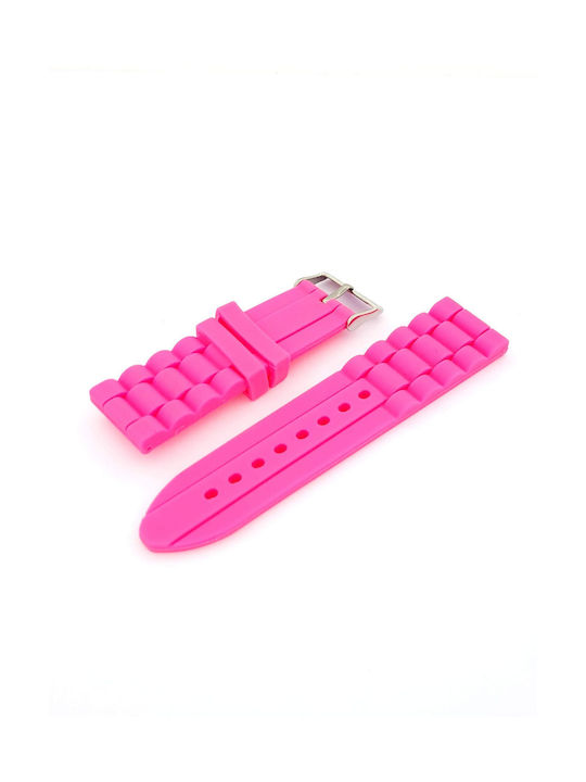 Rubber Strap Pink 24mm