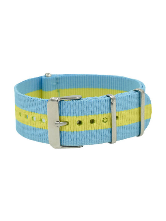 Fabric Strap Light Blue 24mm