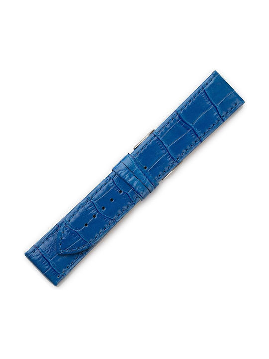 Leather Strap Blue 20mm