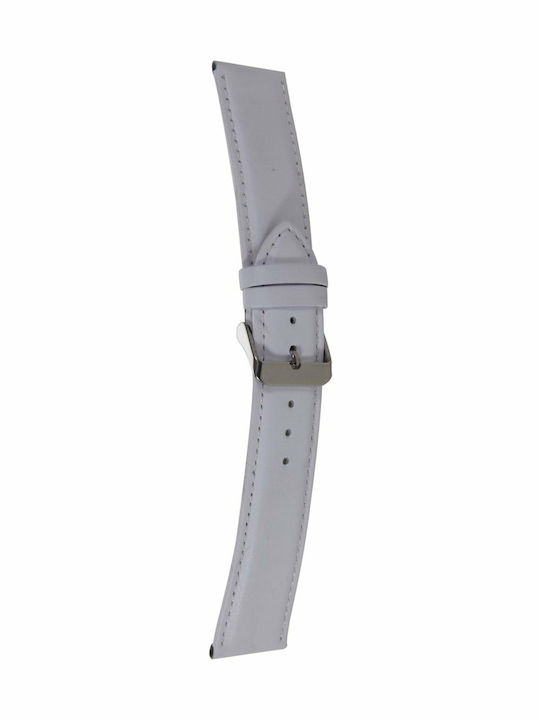 Mertzios.gr Leather Strap Gray 24mm