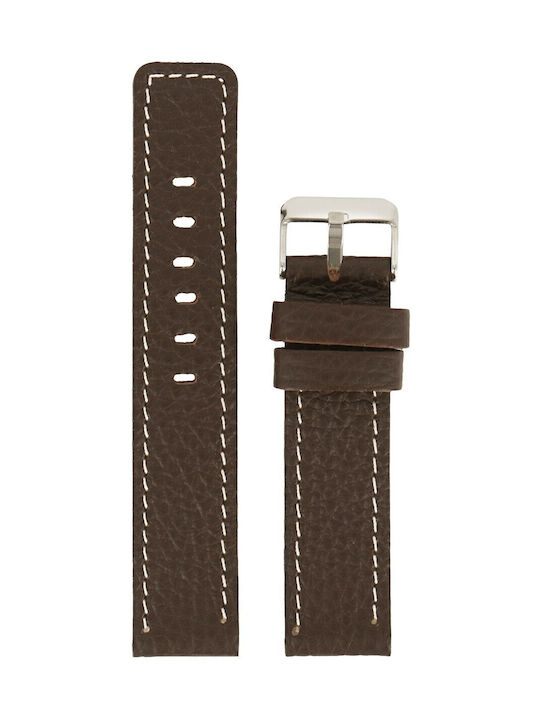 VStraps Vstraps Curea din piele Maro 20mm