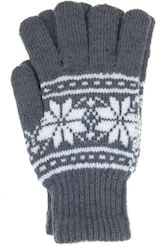 Gray Gestrickt Handschuhe