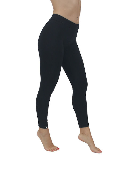 H&S Ausbildung Frauen Lang Leggings Push Up Μαύρο