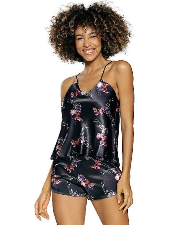 Dkaren Set Pijamale pentru Femei Black.