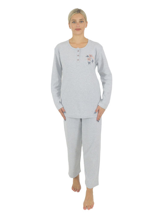 Goodnight Winter Women's Robe Gray