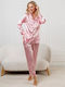 La Lolita Amsterdam Summer Women's Pyjama Set Soft Pink Elia