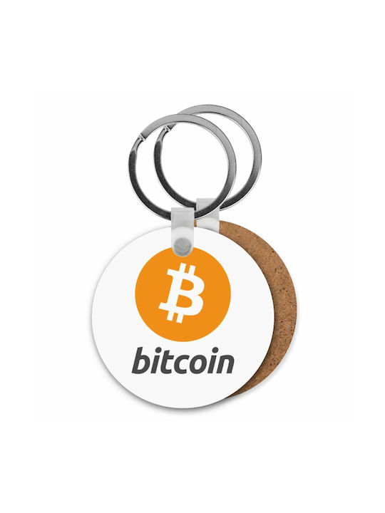 Keychain Bitcoin Wooden