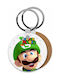 Keychain Luigi Wooden