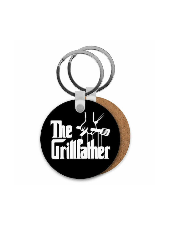 Keychain Grillfather Lemn