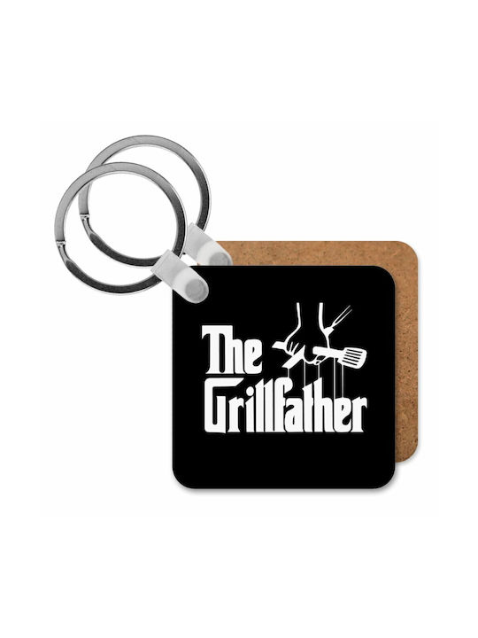 Keychain Grillfather Wooden