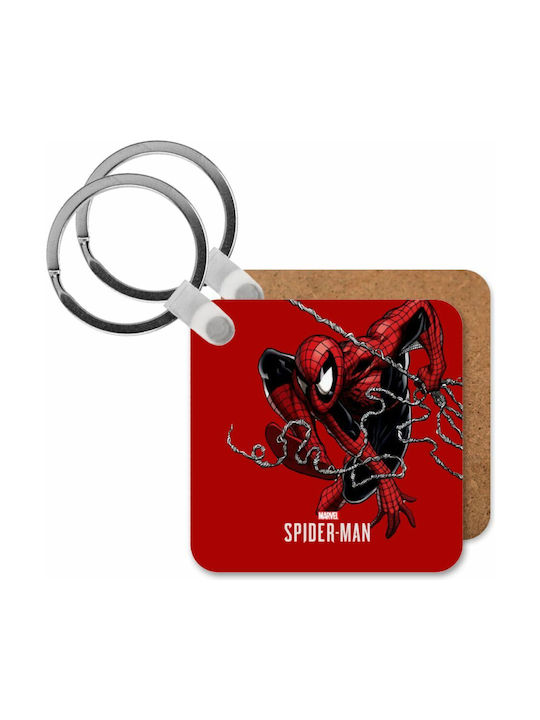 Keychain Spider-man Wooden