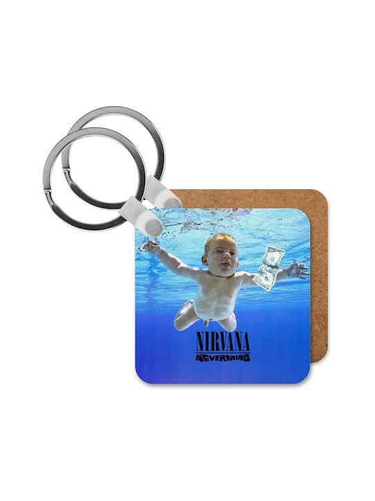 Keychain Nevermind Wooden