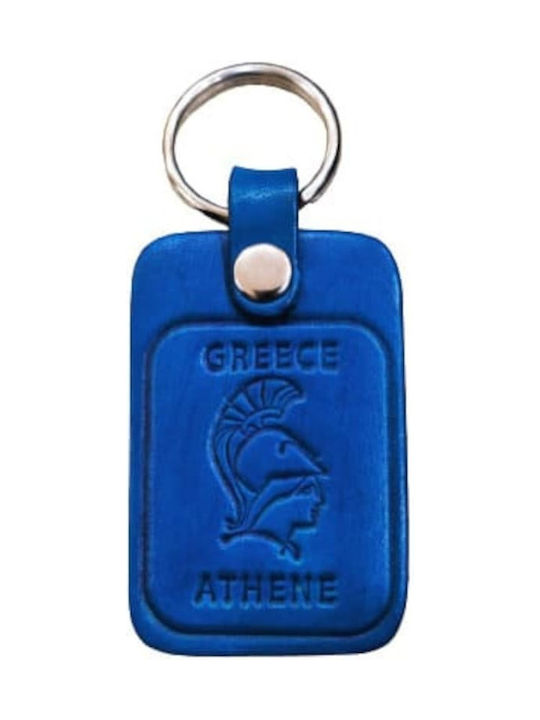 Μπρελόκ Greece Δερμάτινο Μπλε