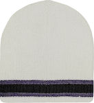 Brims and Trims Knitted Beanie Cap White