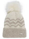 Pom Pom Beanie Γυναικείος Σκούφος Πλεκτός σε Μπεζ χρώμα