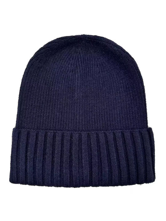 Knitted Beanie Cap Blue