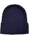 Knitted Beanie Cap Blue