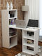 Schreibtisch mit Bücherregal Speranza White 90x40x70cm