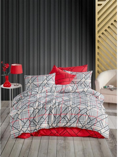 Mardim Чаршаф King Size с Ластик 180x200+30см. Color: Red Colour code: 11