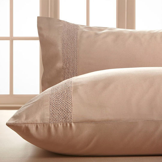 Hauz Kissenbezug-Set mit Umschlagumschlag Dusty Pink 52x92cm.