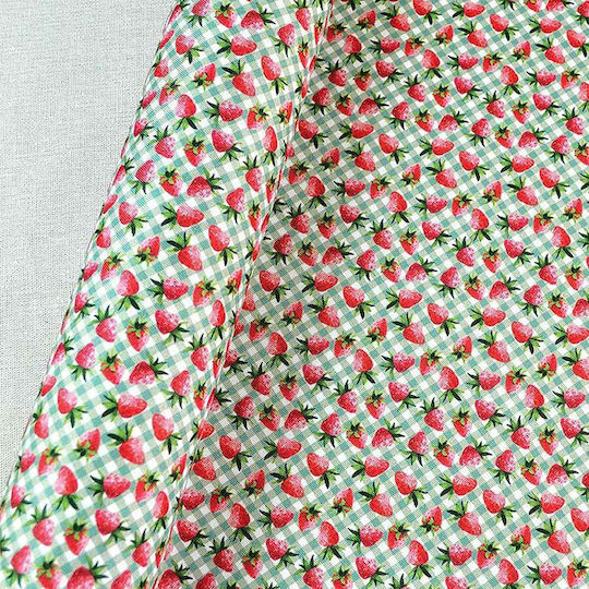 Kappa Decor Dekorationsstoff 72x500cm Plaid/Strawberry