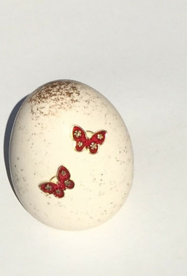 Lampiris Interiors Easter Egg Red 7.5x10.5cm