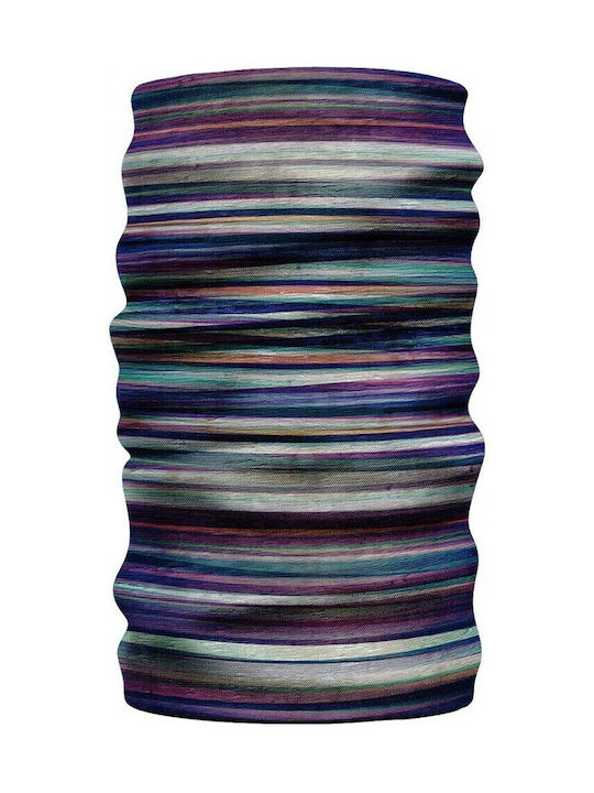 Matt Scarf Micro Stripes On Wood Шал за Врат за Мотоциклетист от Полиестер Многоцветен