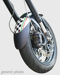 Ermax Λασπωτήρας Τροχού Μοτοσυκλέτας για BMW F 800 GS Μαύρο