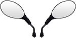 Motorcycle Mirrors Black 2pcs