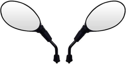 Motorcycle Mirrors Black 2pcs